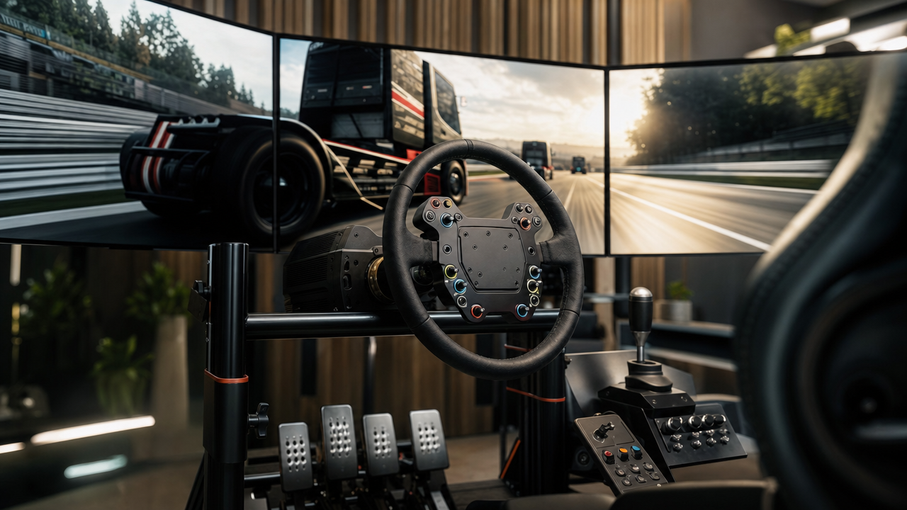 Thrustmaster announces 40 cm SimTask Truck-40 wheel for 2026