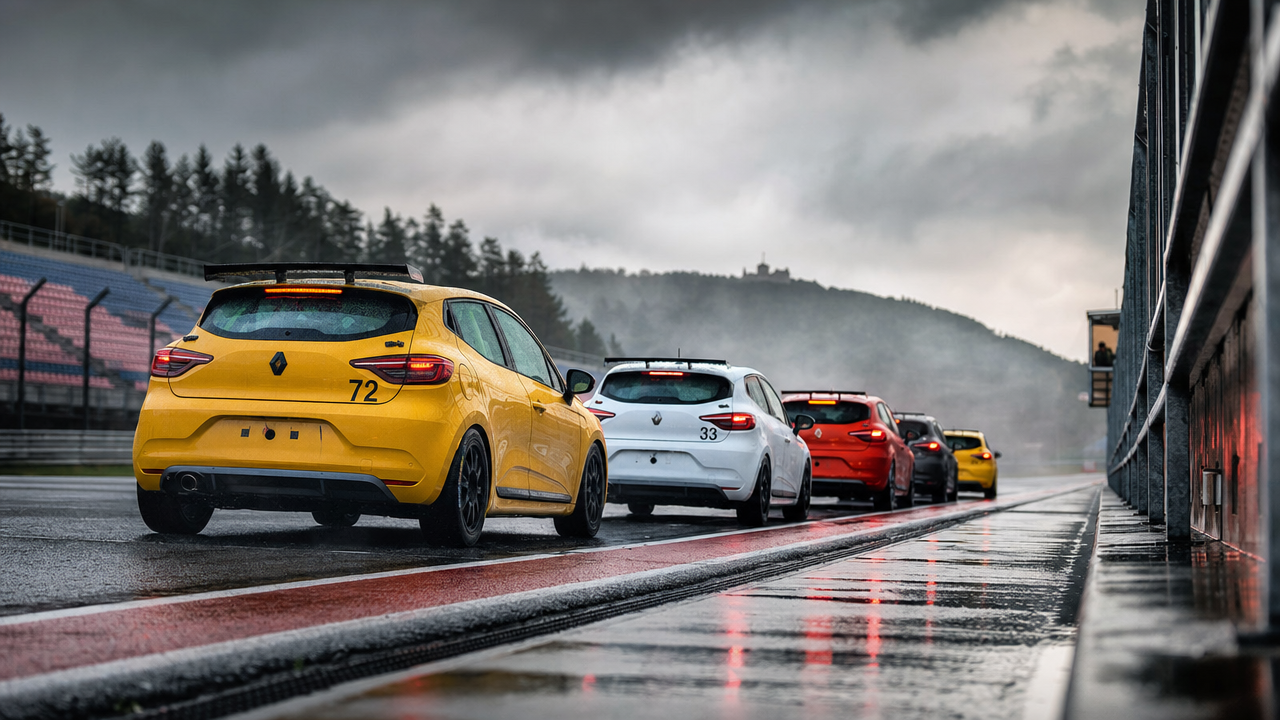 Wet qualifying sets up Clio Cup Brno decider for Mirecki