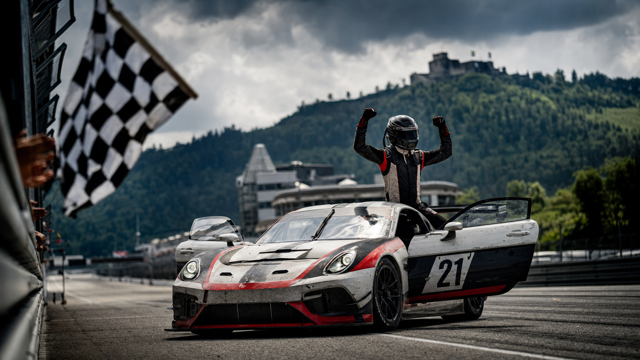 Dybionka scores podium on ADAC GT Masters debut