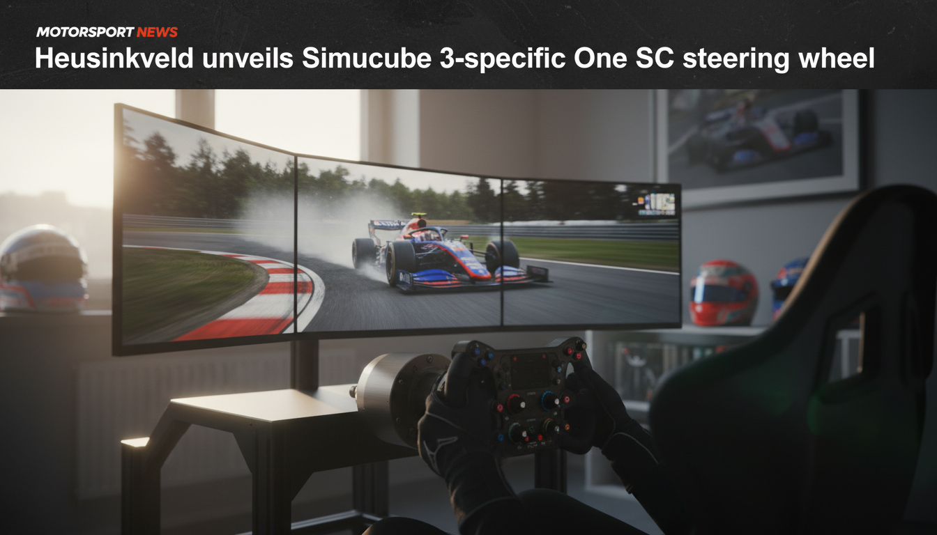 Heusinkveld unveils Simucube 3-specific One SC steering wheel